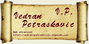 Vedran Petrašković vizit kartica
